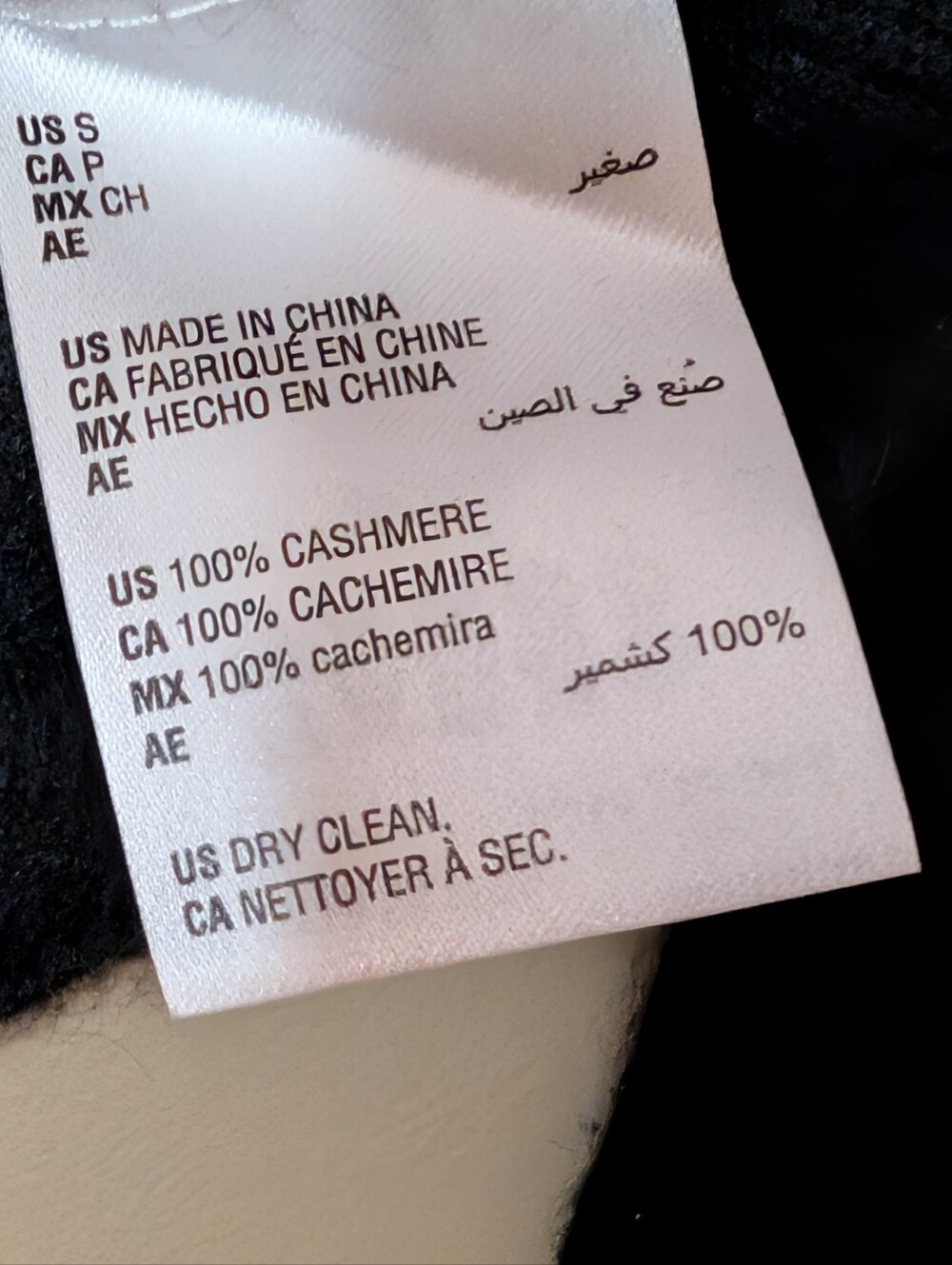 Charter Club Luxury 100% Cashmere V-Neck Sweater solid Black soft cozy small - Picture 4 of 6
